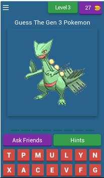 Pokemon Master Quiz Generation 3 screenshot 4