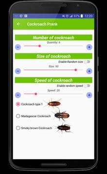 Cockroach run on screen prank screenshot 4