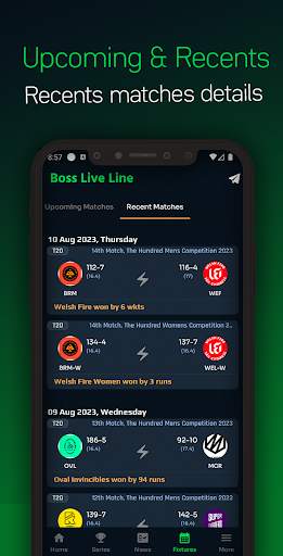 Boss Cricket Fast Live Line screenshot 6