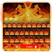 Flame fire keyboard logo
