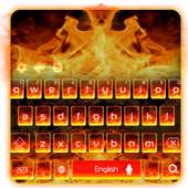 Flame fire keyboard 10001004