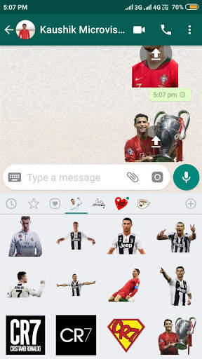 Ronaldo Stickers For WhatsApp screenshot 4