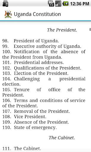 Uganda Constitution screenshot 3