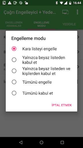 Çağrı Engelleyici ve Çağrı Yedekleme screenshot 4