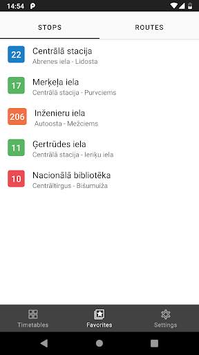 Riga Transport - timetables screenshot 6