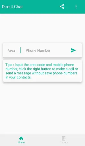 Direct Chat without Save Number For WhatsApp screenshot 1