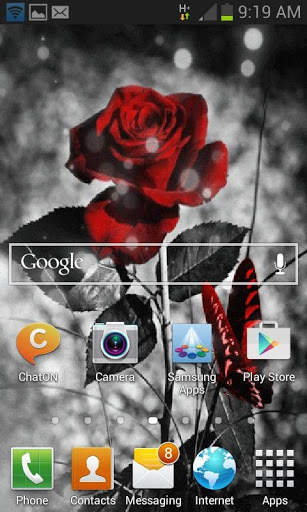 Red Black Butterfly LWP screenshot 2
