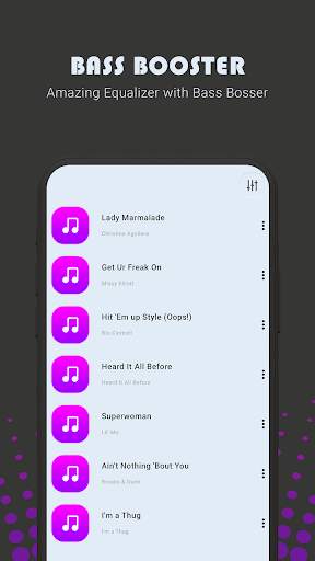 HQ Equalizer-Bass booster : music player screenshot 4