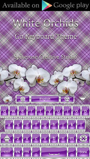 White Orchids Go Launcher theme screenshot 5