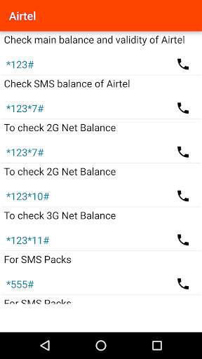 USSD Codes For Sim Cards screenshot 3