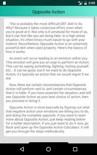 DBT Emotion Regulation Tools screenshot 3