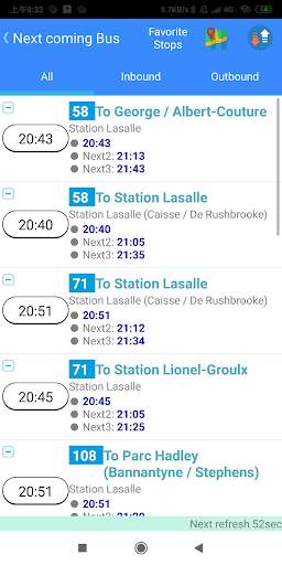 Montreal STM Bus Timetable screenshot 5