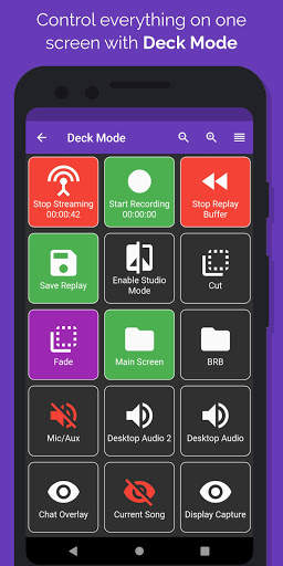 StreamControl - Remote for OBS & Streamlabs OBS 3 تصوير الشاشة