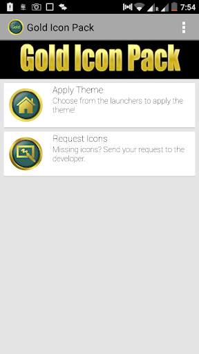 New Gold Icon Pack Free 14 تصوير الشاشة