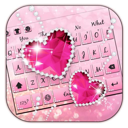 Pink Diamond Love Keyboard 10001002