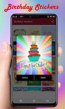Birthday Stickers screenshot 8