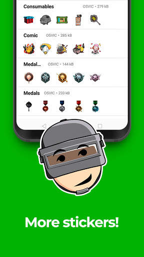 Stickers for WhatsApp BGMI Battlegrounds 2021 screenshot 3