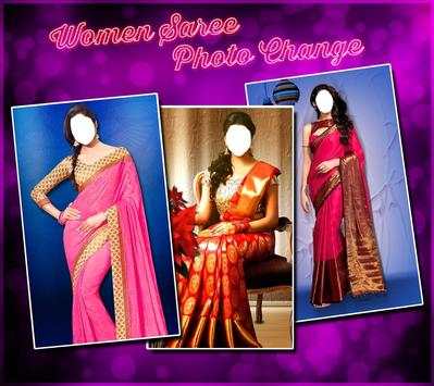 Women saree Photo Change screenshot 8