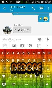 Tema Keyboard Reggae Rasta screenshot 1