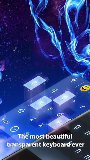 Colorful Smoke Live Keyboard Theme for Rockey screenshot 2