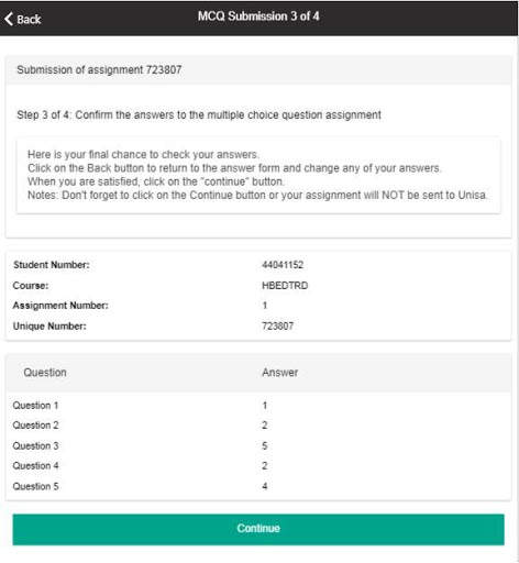 UNISA MCQ App screenshot 23