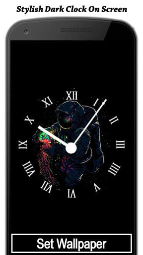 Dark Clock On Screen Live Wallpapers screenshot 3