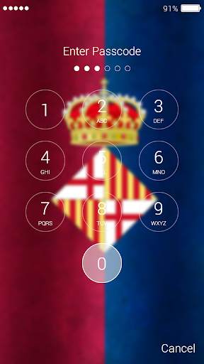 Barcelona Lock Screen 2 تصوير الشاشة