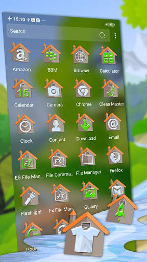 Nature Green House Launcher Theme screenshot 2