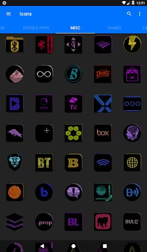 Black and Colors Icon Pack screenshot 14