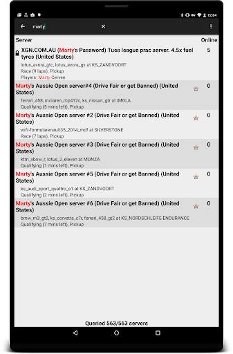 Assetto Corsa Server Browser screenshot 9