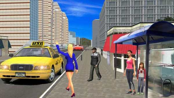 Modern City Taxi Drive Simulator 3D 2019 screenshot 4