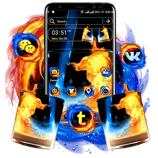Fire &amp; Ice Theme Launcher icon