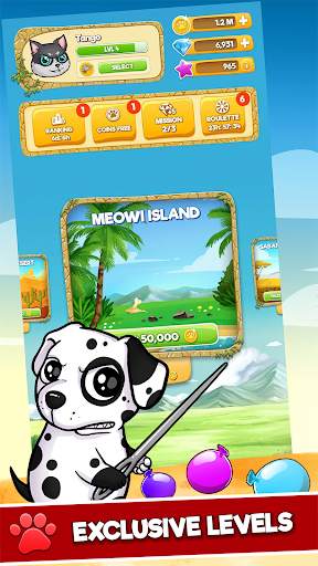 CUTE WARS PUZZLE BATTLE – Cats vs Dogs Match 3 screenshot 2