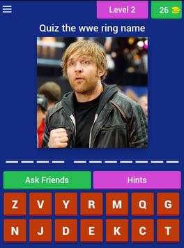 Quiz WWE ring name screenshot 11