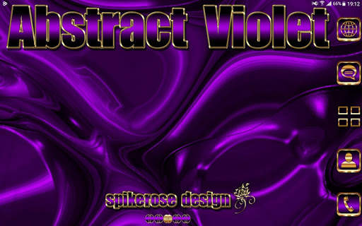 Abstract Violet Go Launcher theme screenshot 9