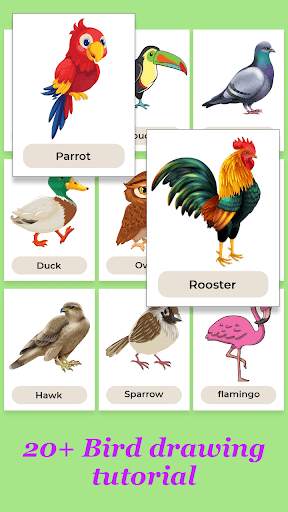 How to Draw Birds Step by Step स्क्रीनशॉट 2