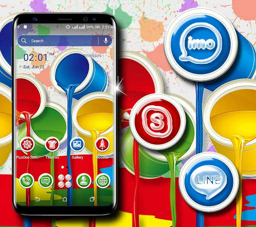 Paint Bucket Launcher Theme screenshot 1