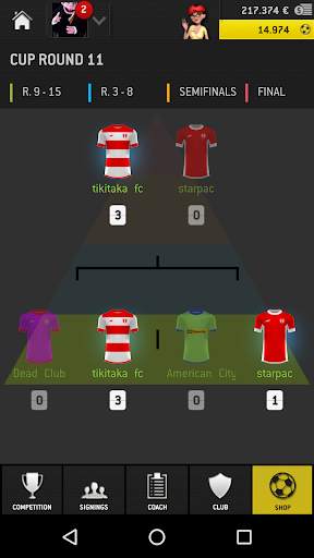 Striker Manager 2016 (Soccer) screenshot 3