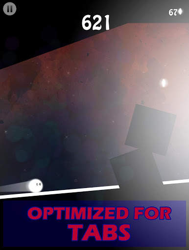 White Bouncing Ball Space Escape Gila Menyenangkan screenshot 8