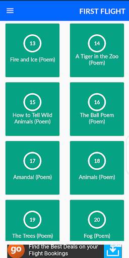 First Flight - NCERT Solution (Class - 10 English) скриншот 2