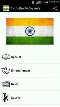 Live Indian Tv Channel Free स्क्रीनशॉट 2