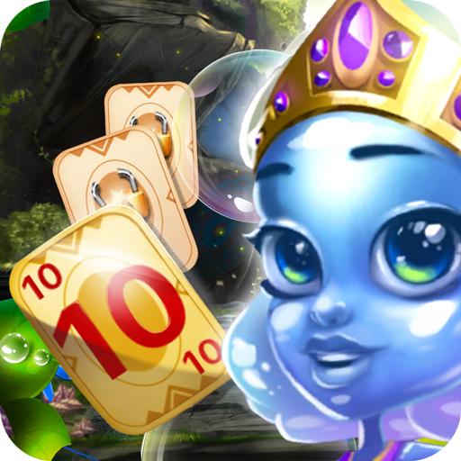 Solitaire pyramid card game for training brain icon
