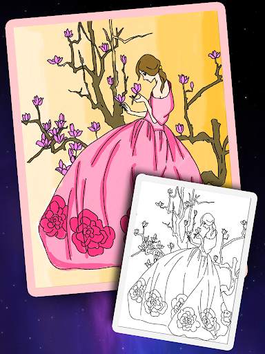 Princess Coloring Book & Drawing Pad screenshot 2