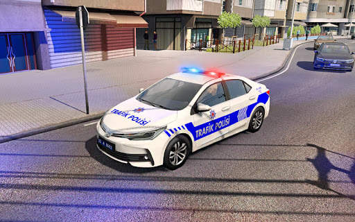 Police Car Spooky Stunt Parking: Extreme driving screenshot 1