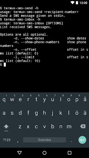 Termux:API скриншот 2