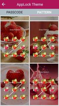 Strawberry App Lock Theme 5 تصوير الشاشة