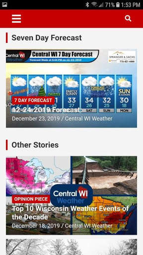 Central WI Weather screenshot 2