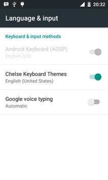 Chelsea Keyboard Theme screenshot 1