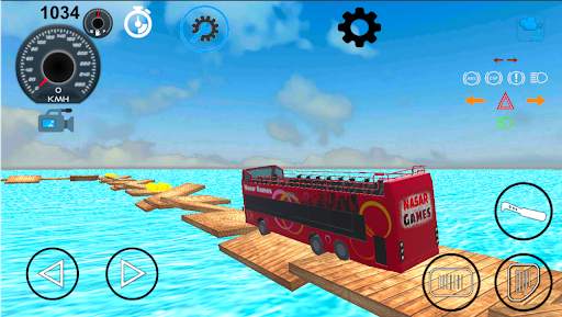 Bus driving simulator. Bus impossible stunts game screenshot 7