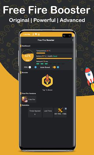 Booster for Free Fire - Game Booster & LAG FIX screenshot 1